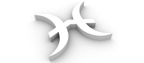 Representación del signo zodiacal Piscis