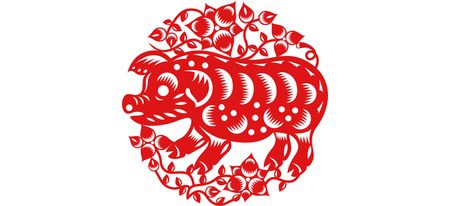 Representación signo zodiacal chino Cerdo