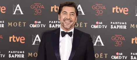 Javier Bardem en la alfombra roja de los Premios Goya 2016