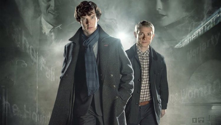Cartel promocional de 'Sherlock'